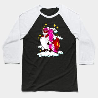 Magical Unicorn Superhero Baseball T-Shirt